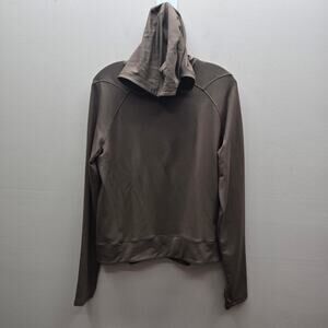 Neiwai Active Performance Long Sleeve Pullover Hoodie Brown Size Large Ballet